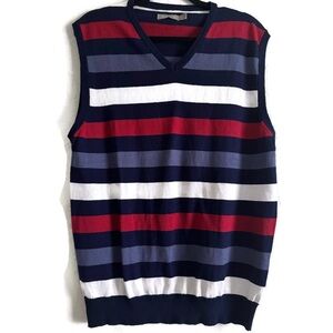 SAMUEL WINDSOR STRIPED SWEATER VEST